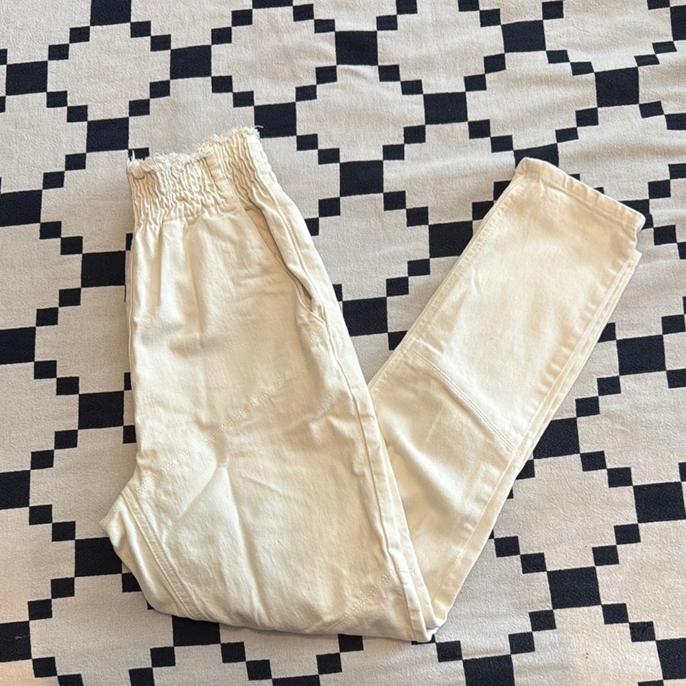Rachel Comey - Cream Elastic Waist Pants